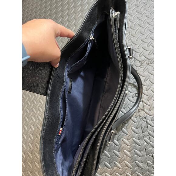 TUMI Sinclair Tegan Black Saffiano Leather Business Tote Shoulder‎ Bag #79385D - Picture 7 of 14